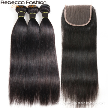 Rebecca basic straight weave 8 to 28inches remy hair bundles raw virgin cuticle aligned 100 human hair human hair extension